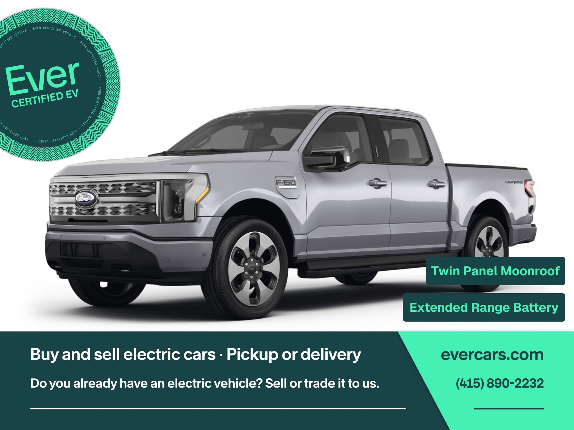 Used 2023 Ford F150 Lightning Platinum AWD/4WD image 1