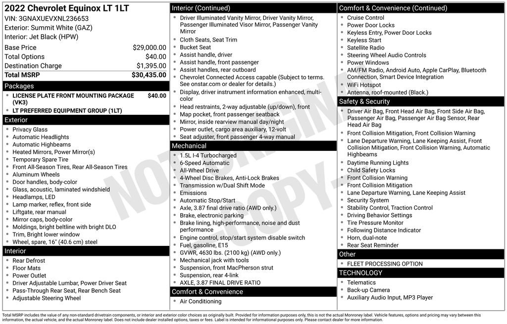 Used 2022 Chevrolet Equinox LT image 14
