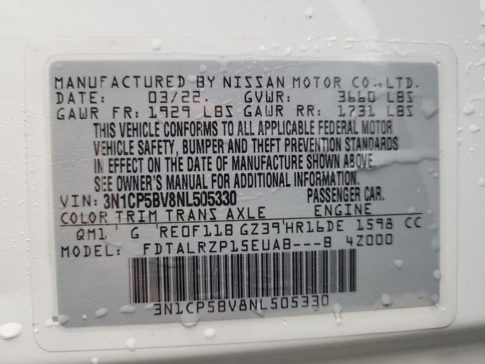 Used 2022 Nissan Kicks S FWD image 33