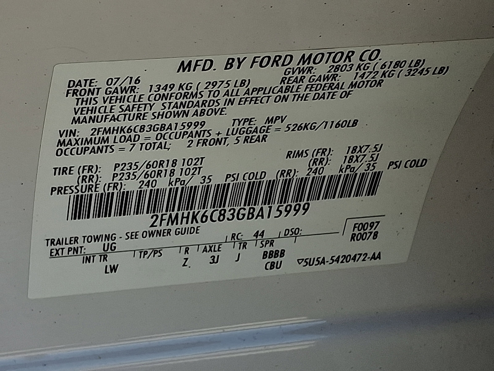 Used 2016 Ford Flex SEL w/ Equipment Group 202A AWD/4WD image 29