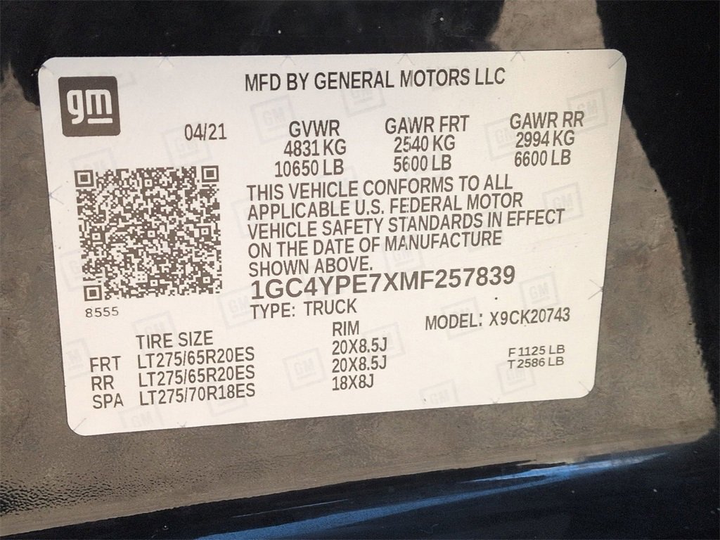 Used 2021 Chevrolet Silverado 2500 LTZ w/ LTZ Premium Package image 35