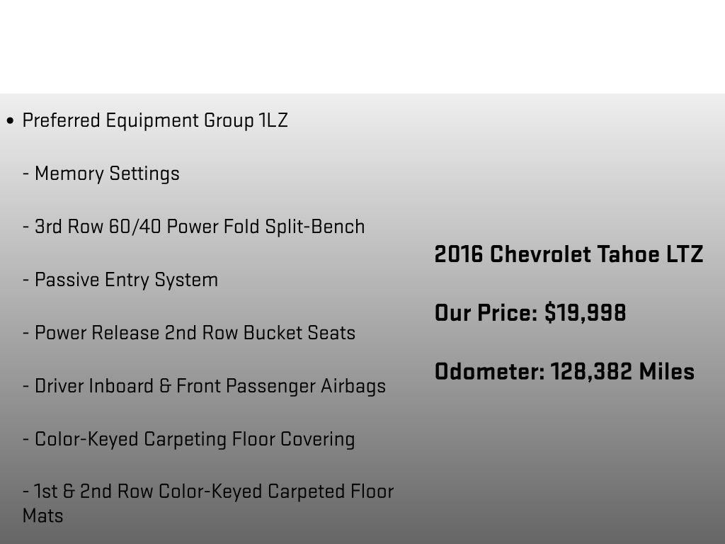 Used 2016 Chevrolet Tahoe LTZ AWD/4WD image 6