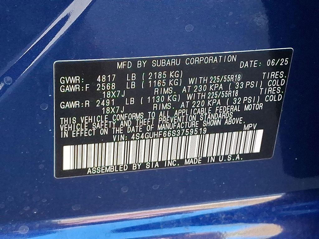 New 2025 Subaru Crosstrek 2.5i Sport w/ Crosstrek Mirror Package image 18