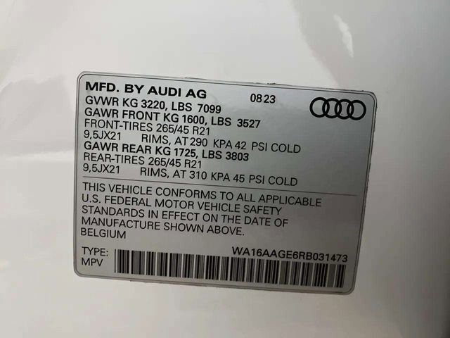 Used 2024 Audi Q8 e-tron Prestige w/ Prestige Package AWD/4WD image 97