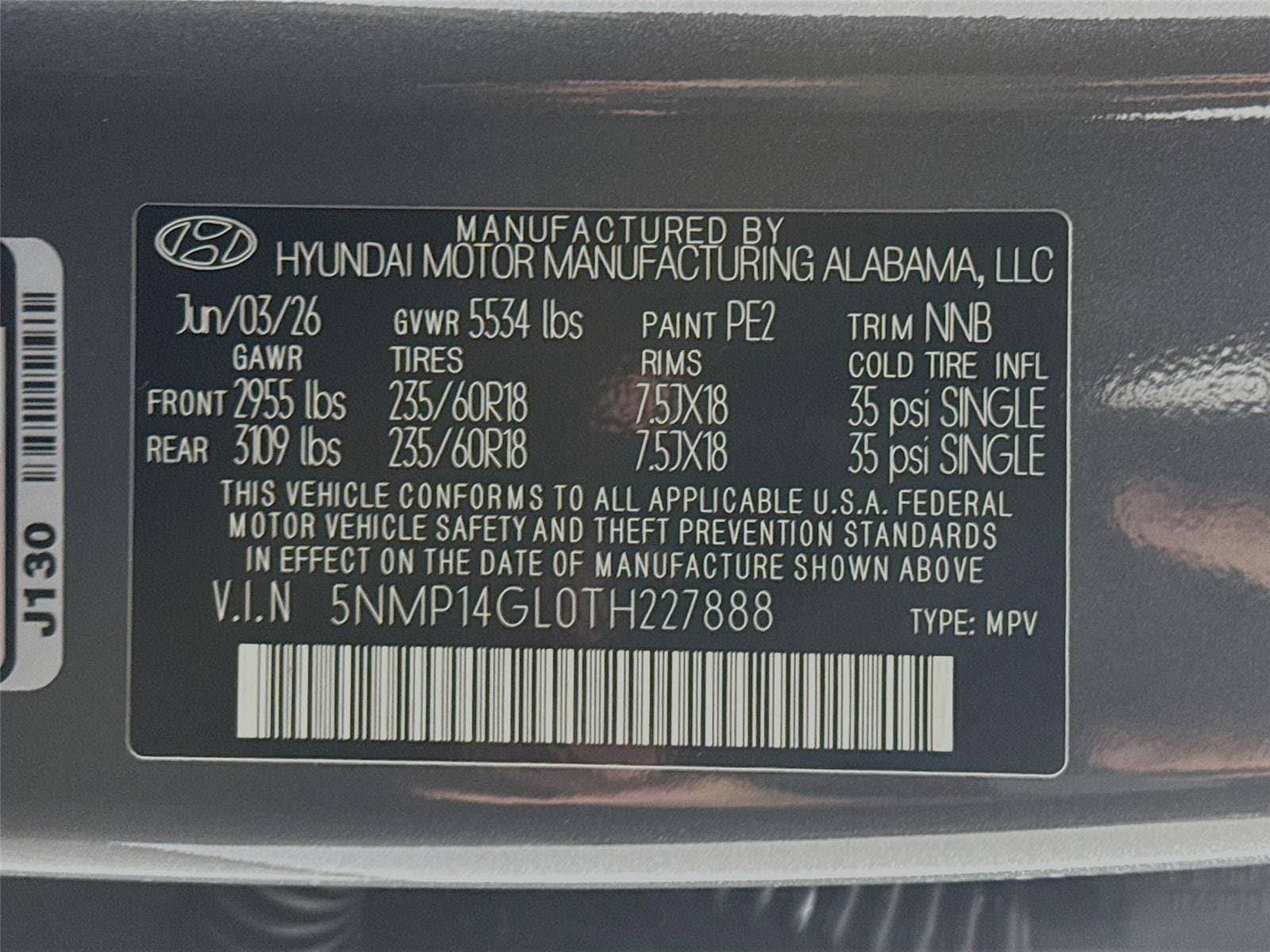 New 2026 Hyundai Santa Fe SE FWD image 30