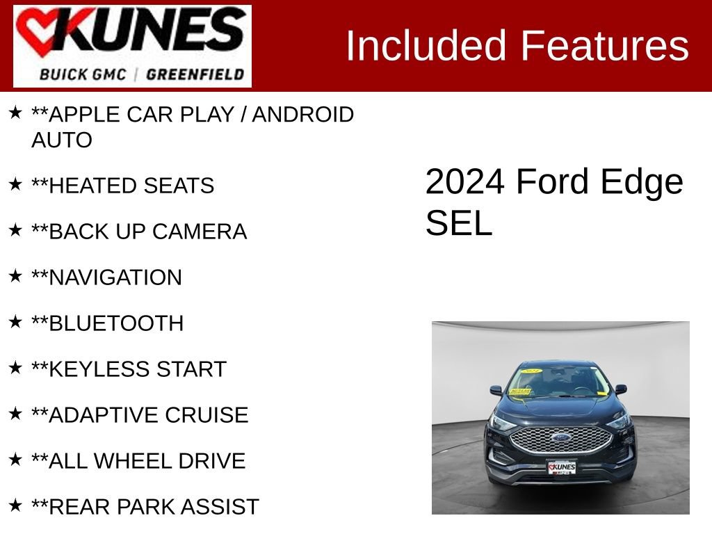 Used 2024 Ford Edge SEL AWD/4WD image 2