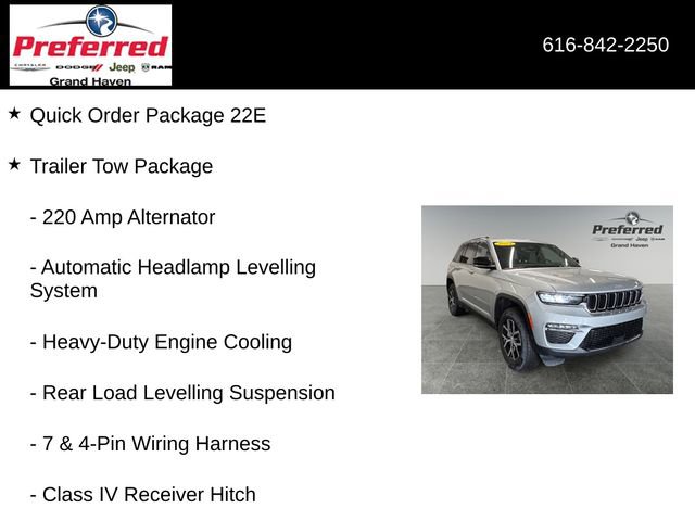 Used 2024 Jeep Grand Cherokee Limited w/ Trailer Tow Package AWD/4WD image 6