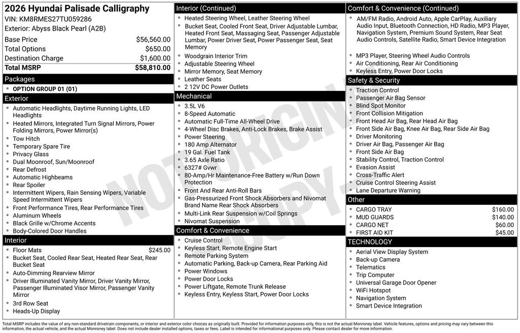 New 2026 Hyundai Palisade Calligraphy image 38