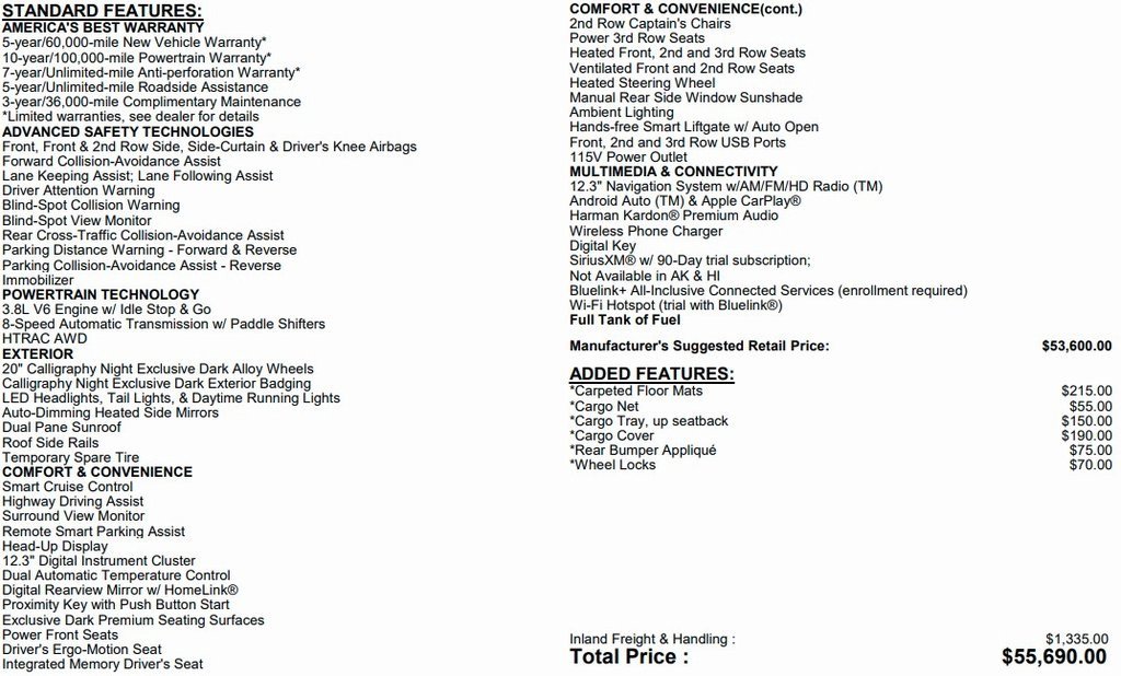 Used 2024 Hyundai Palisade Calligraphy image 2