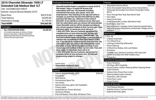 Used 2016 Chevrolet Silverado 1500 LT w/ All Star Edition AWD/4WD image 11