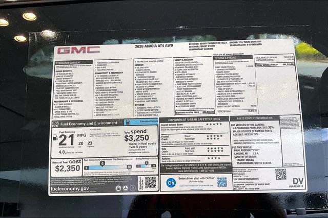New 2026 GMC Acadia AT4 w/ Super Cruise Package AWD/4WD image 15