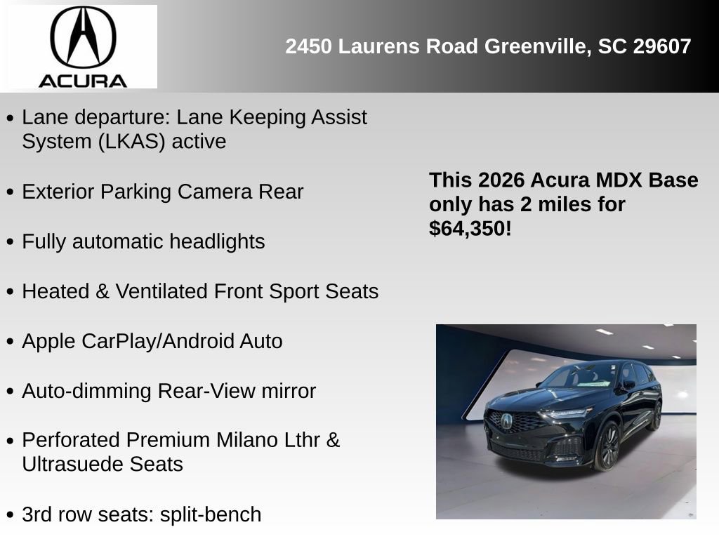 New 2026 Acura MDX A-Spec image 12