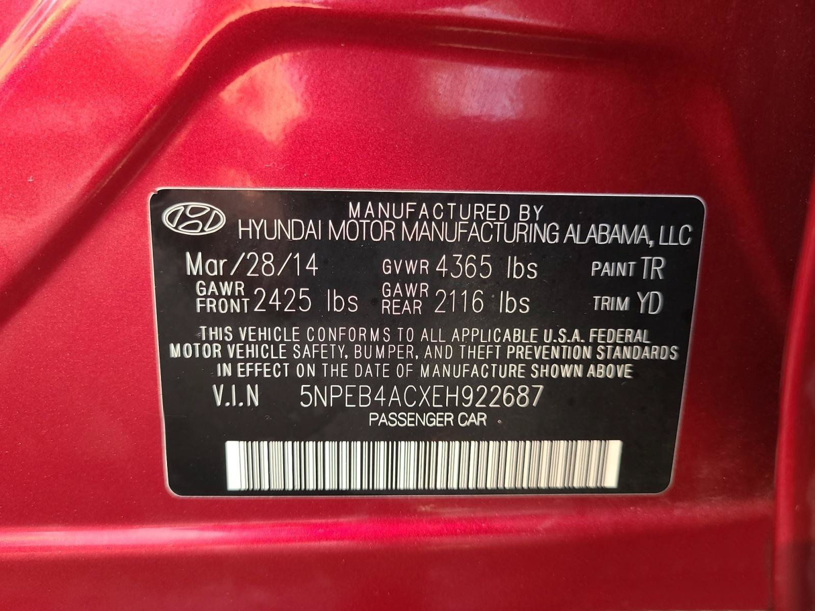 Used 2014 Hyundai Sonata GLS w/ Popular Equipment Group 2 FWD image 25