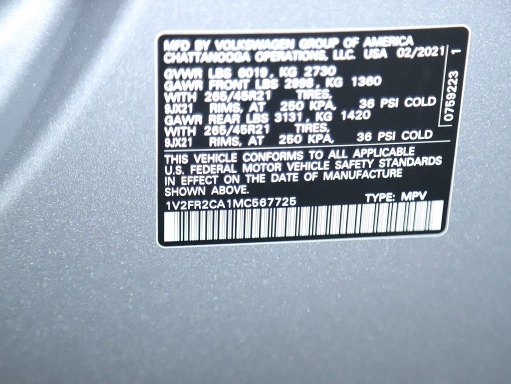 Used 2021 Volkswagen Atlas SEL Premium image 25