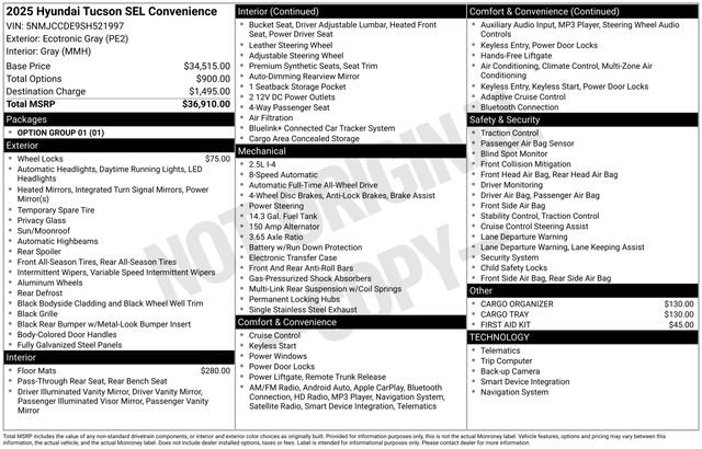 Certified 2025 Hyundai Tucson SEL image 4