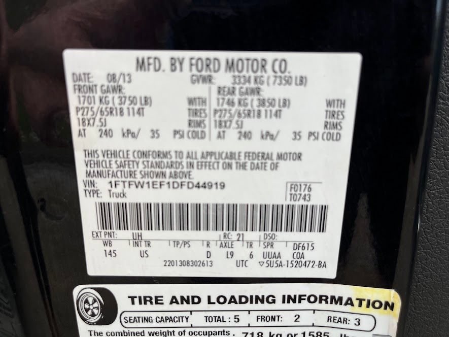 Used 2013 Ford F150 XLT w/ Luxury Equipment Group AWD/4WD image 7