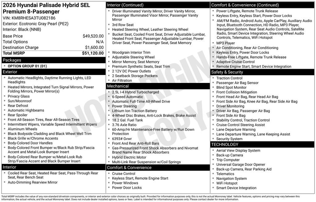 New 2026 Hyundai Palisade SEL Premium image 3