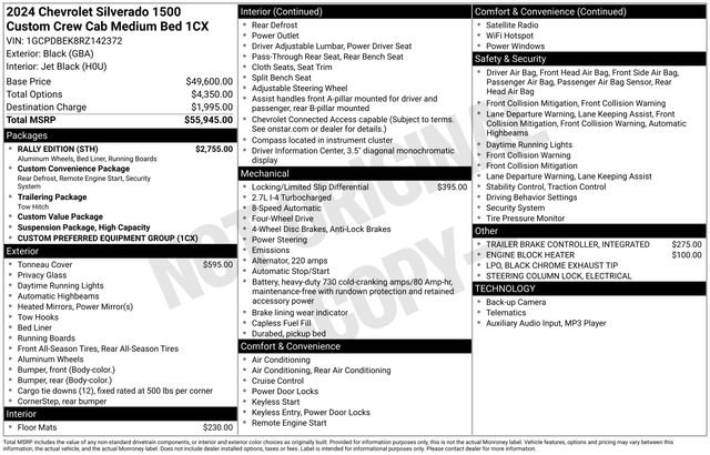 Used 2024 Chevrolet Silverado 1500 Custom w/ Rally Edition image 7