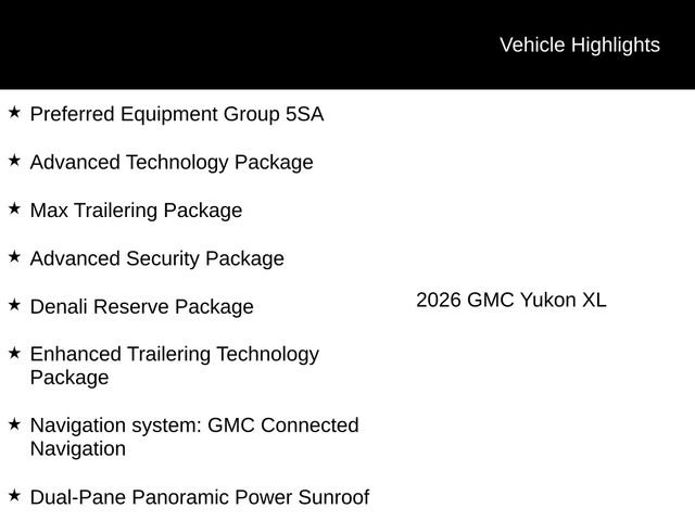 Used 2026 GMC Yukon XL Denali w/ Denali Reserve Package image 12