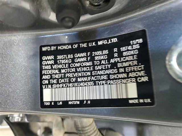 Used 2019 Honda Civic EX image 4