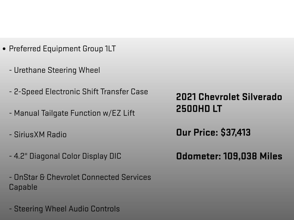Used 2021 Chevrolet Silverado 2500 LT w/ All Star Edition AWD/4WD image 24