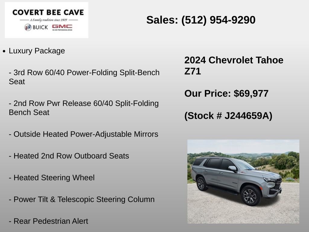 Used 2024 Chevrolet Tahoe Z71 w/ Off-Road Capability Package AWD/4WD image 30