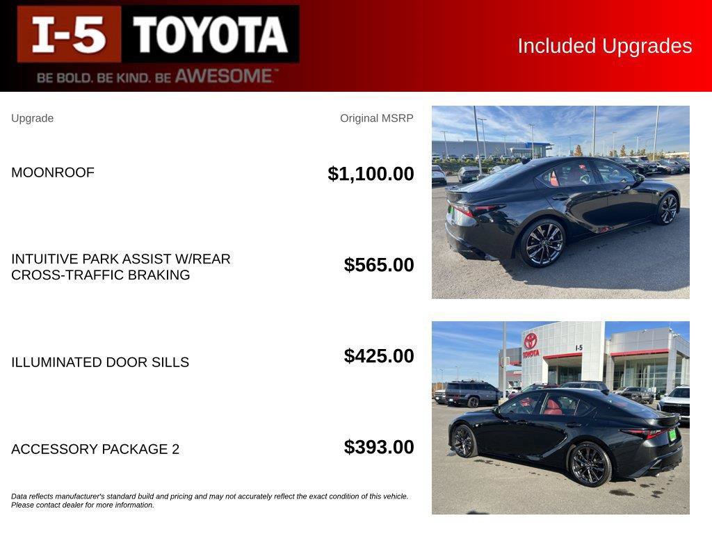 Used 2025 Lexus IS 350 F Sport w/ Accessory Package 2 AWD/4WD image 16