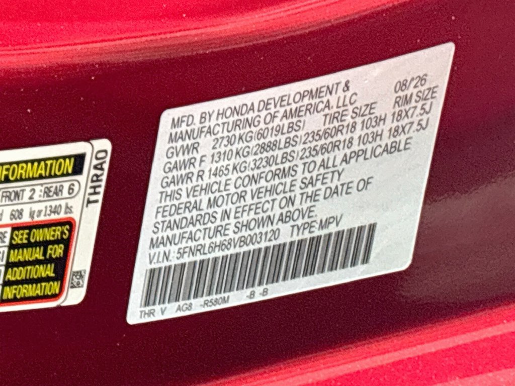 New 2027 Honda Odyssey EX-L image 24