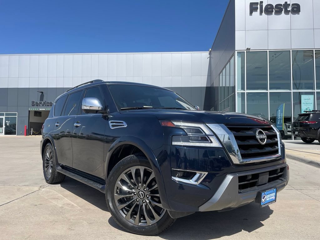 Certified 2023 Nissan Armada Platinum w/ Captain's Chairs Package