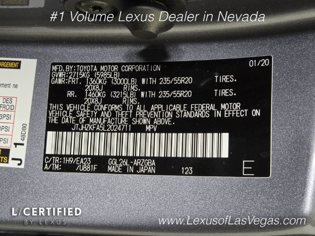 Used 2020 Lexus RX 350L Premium w/ Premium Package AWD/4WD image 31