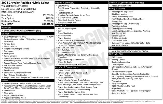 Used 2024 Chrysler Pacifica Limited FWD image 29