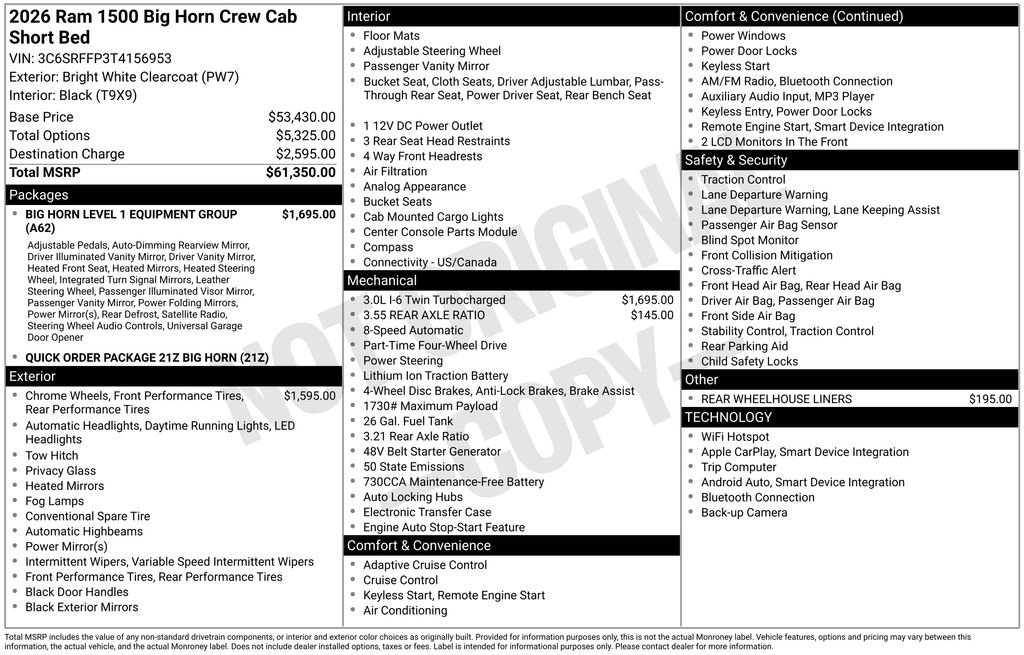 New 2026 RAM 1500 Big Horn image 15