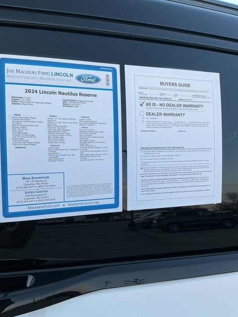 Used 2024 Lincoln Nautilus Reserve w/ Equipment Group 202A image 6