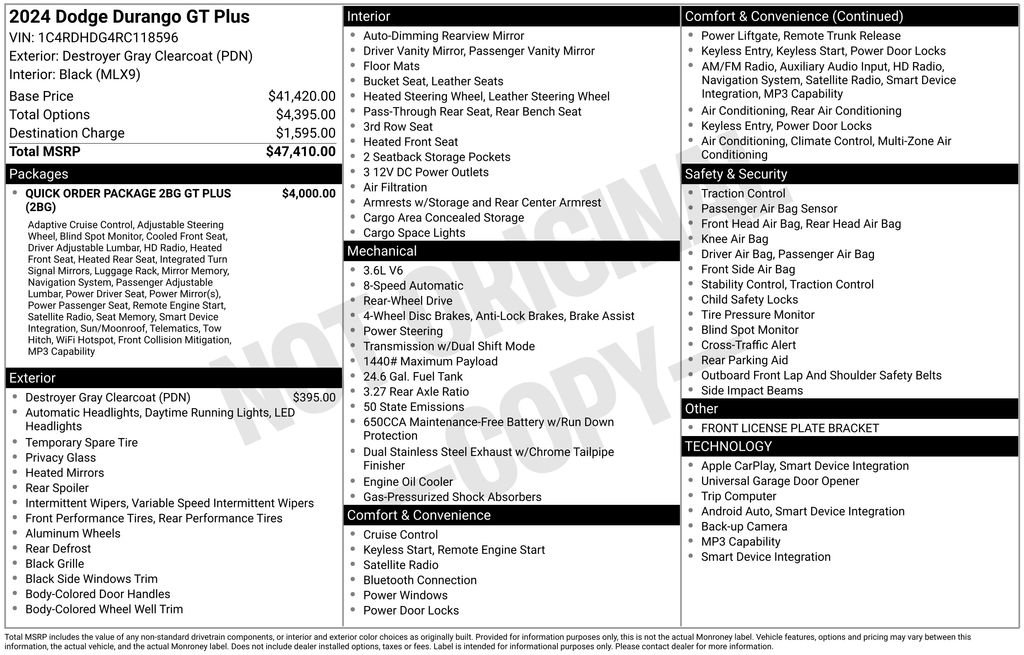 Used 2024 Dodge Durango GT RWD image 34