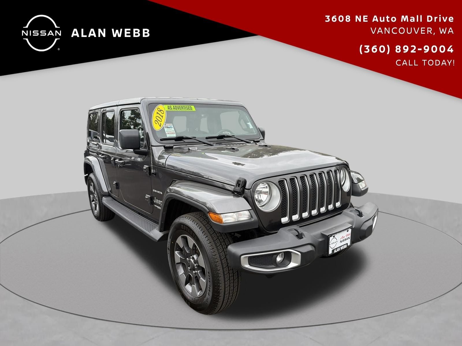 Used 2018 Jeep Wrangler Unlimited Sahara AWD/4WD image 1