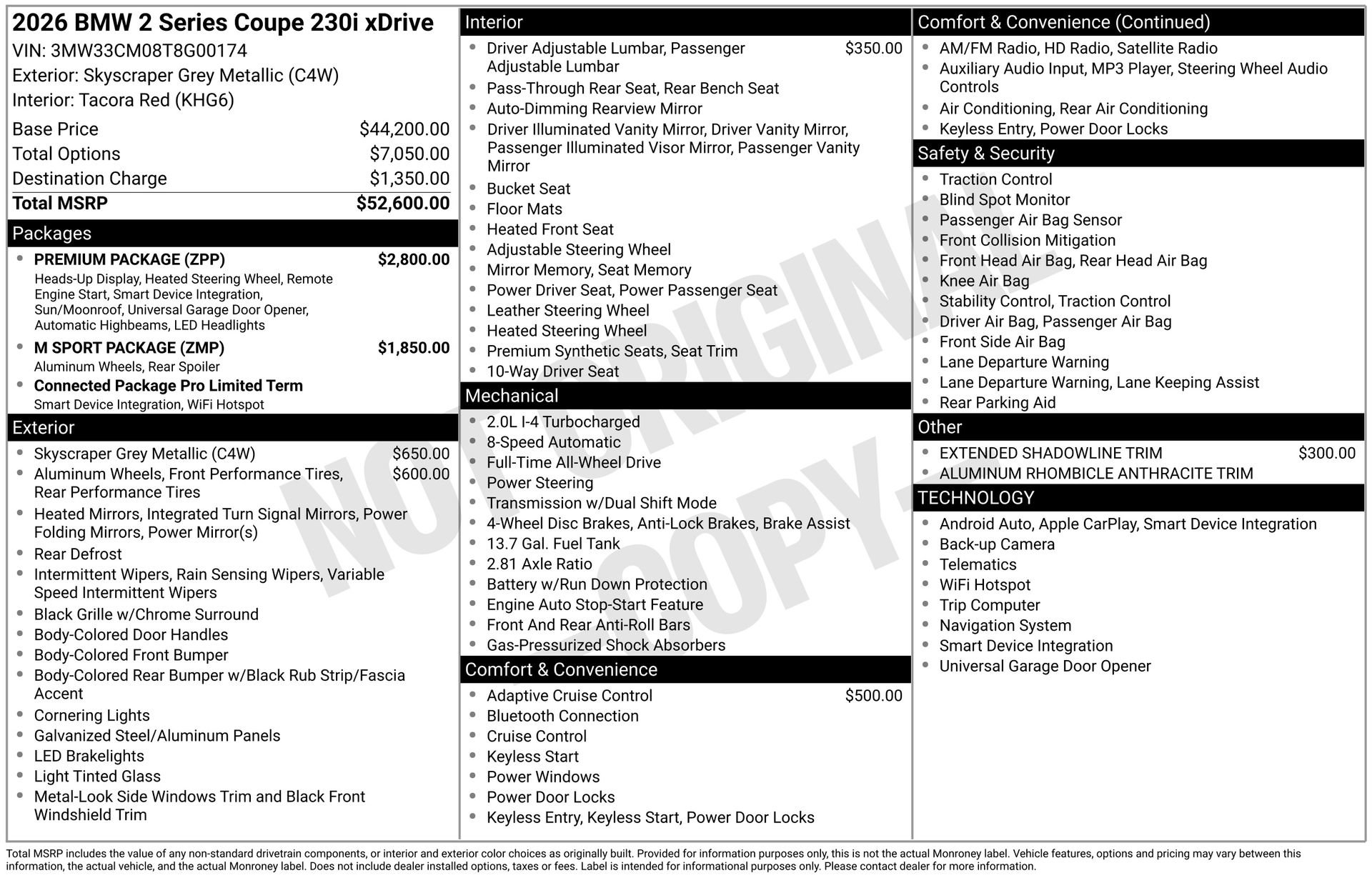 New 2026 BMW 230i xDrive Coupe w/ Premium Package AWD/4WD image 11