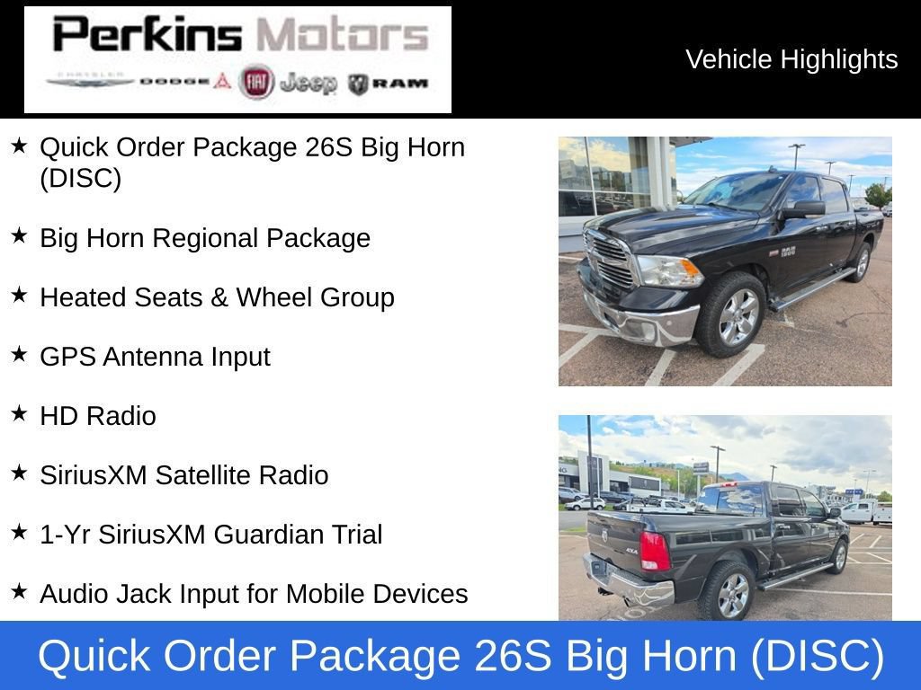 Used 2018 RAM 1500 Big Horn AWD/4WD image 2