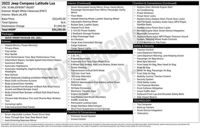 Used 2022 Jeep Compass Latitude image 15