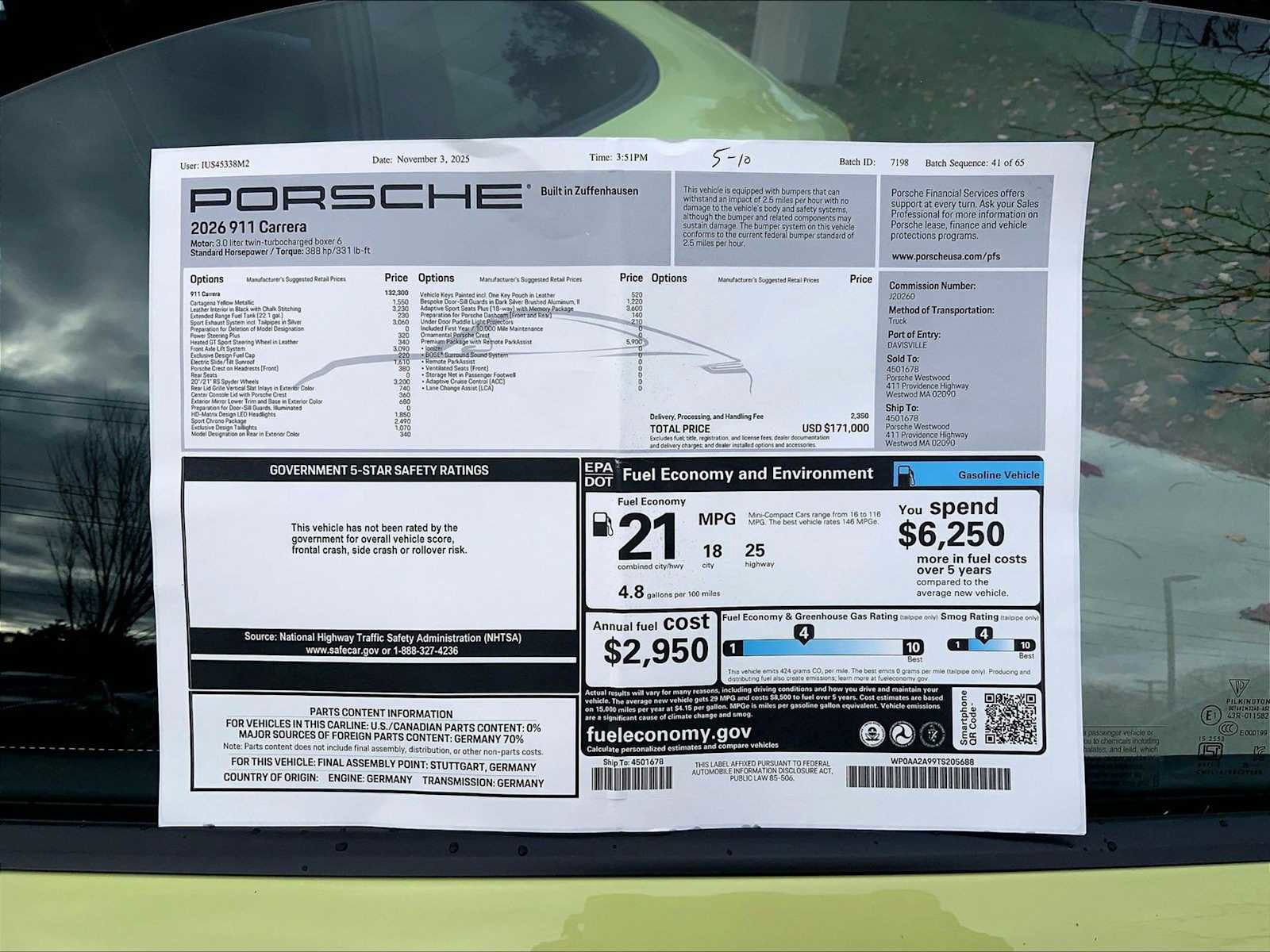 New 2026 Porsche 911 Carrera image 24