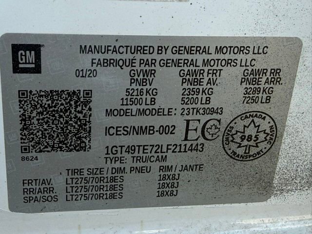 Used 2020 GMC Sierra 3500 SLE w/ Fleet Comfort Package AWD/4WD image 13