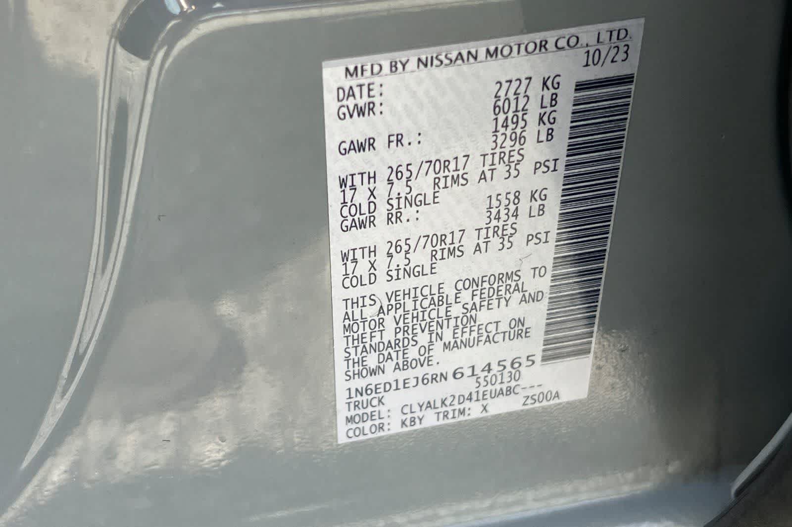 Certified 2024 Nissan Frontier Pro-X w/ Pro Convenience Package RWD image 36