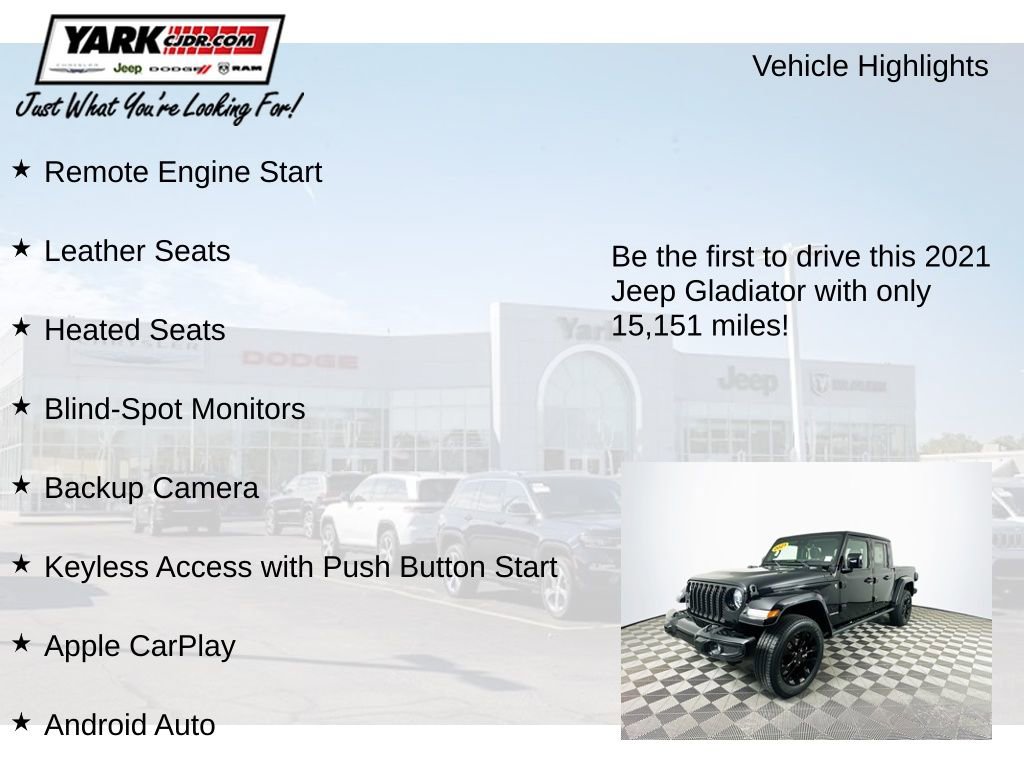 Certified 2021 Jeep Gladiator Overland image 13