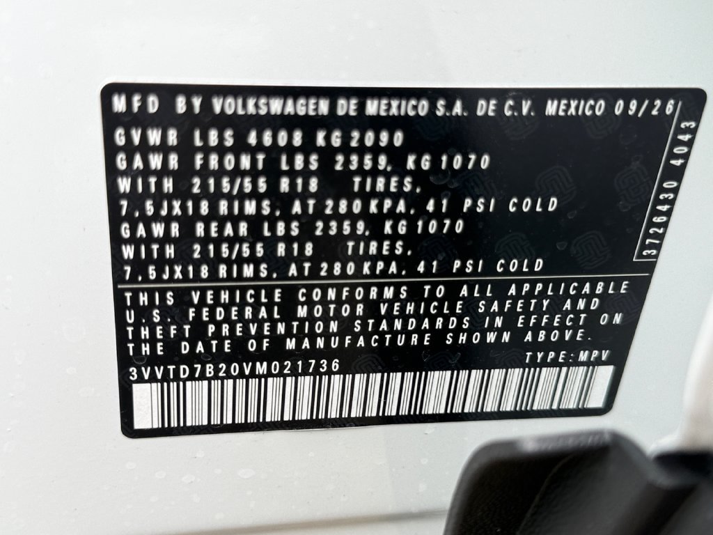 New 2027 Volkswagen Taos Sport AWD/4WD image 25