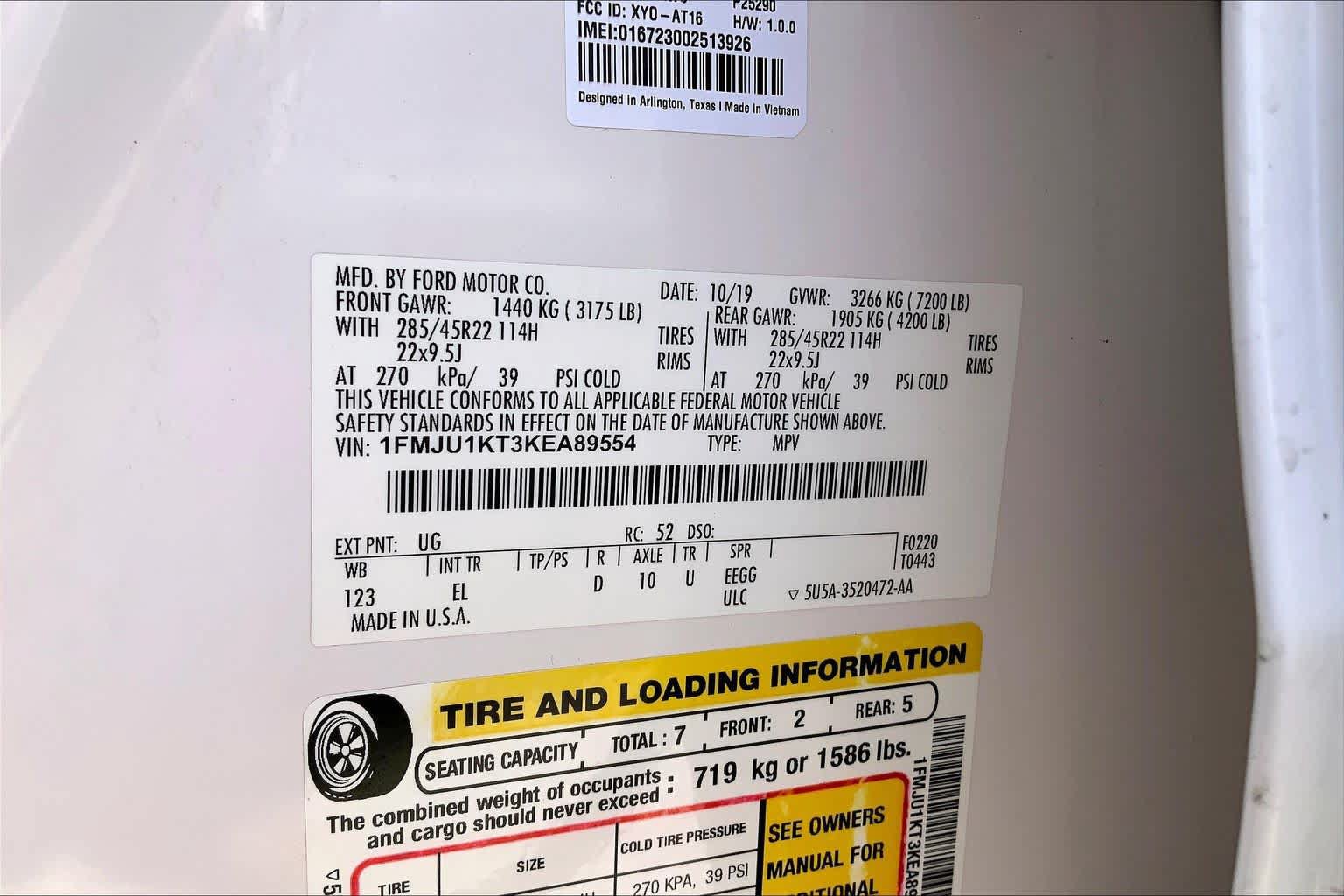 Used 2019 Ford Expedition Limited w/ Equipment Group 302A RWD image 35