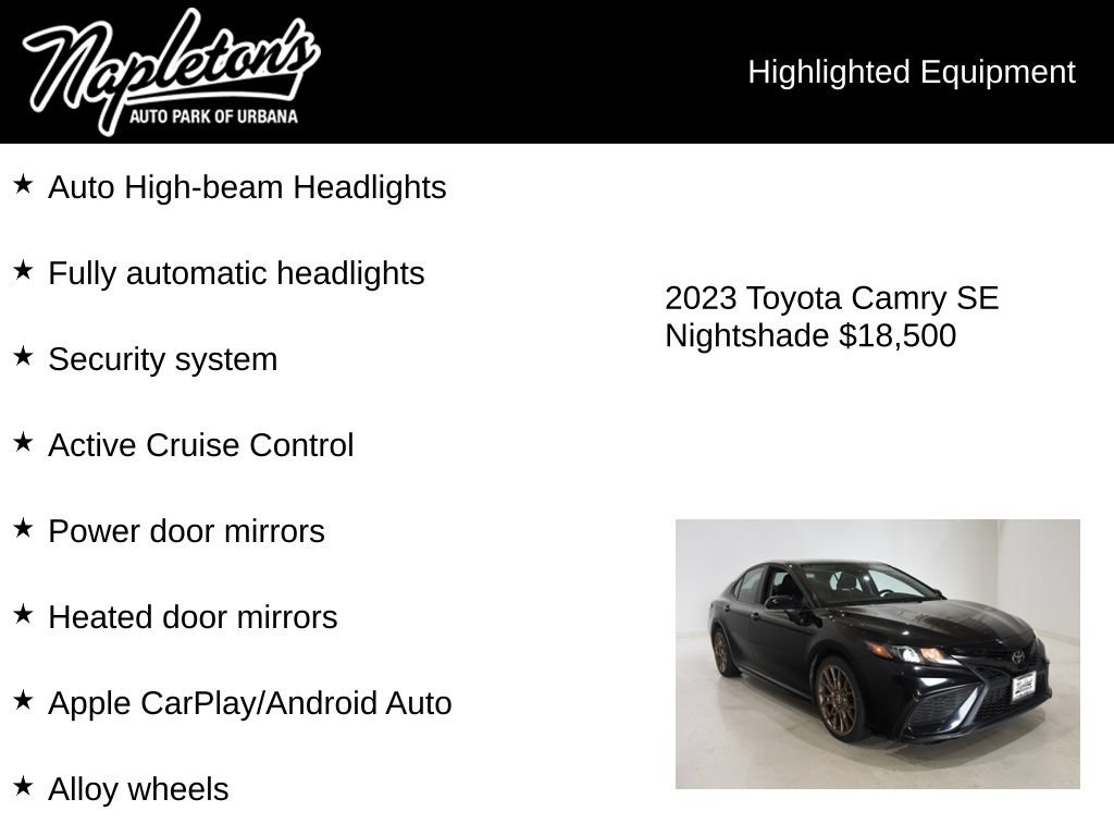 Used 2023 Toyota Camry SE FWD image 16