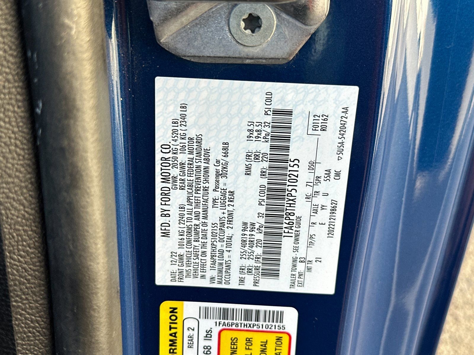 Used 2023 Ford Mustang EcoBoost w/ Equipment Group 101A image 35