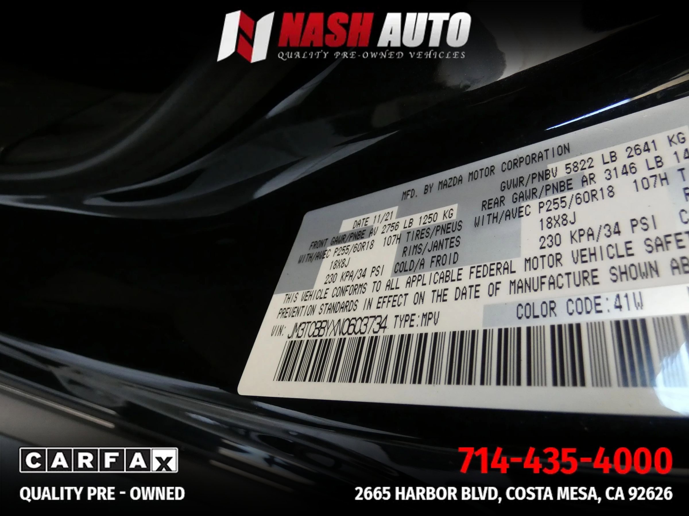 Used 2022 MAZDA CX-9 Sport AWD/4WD image 72