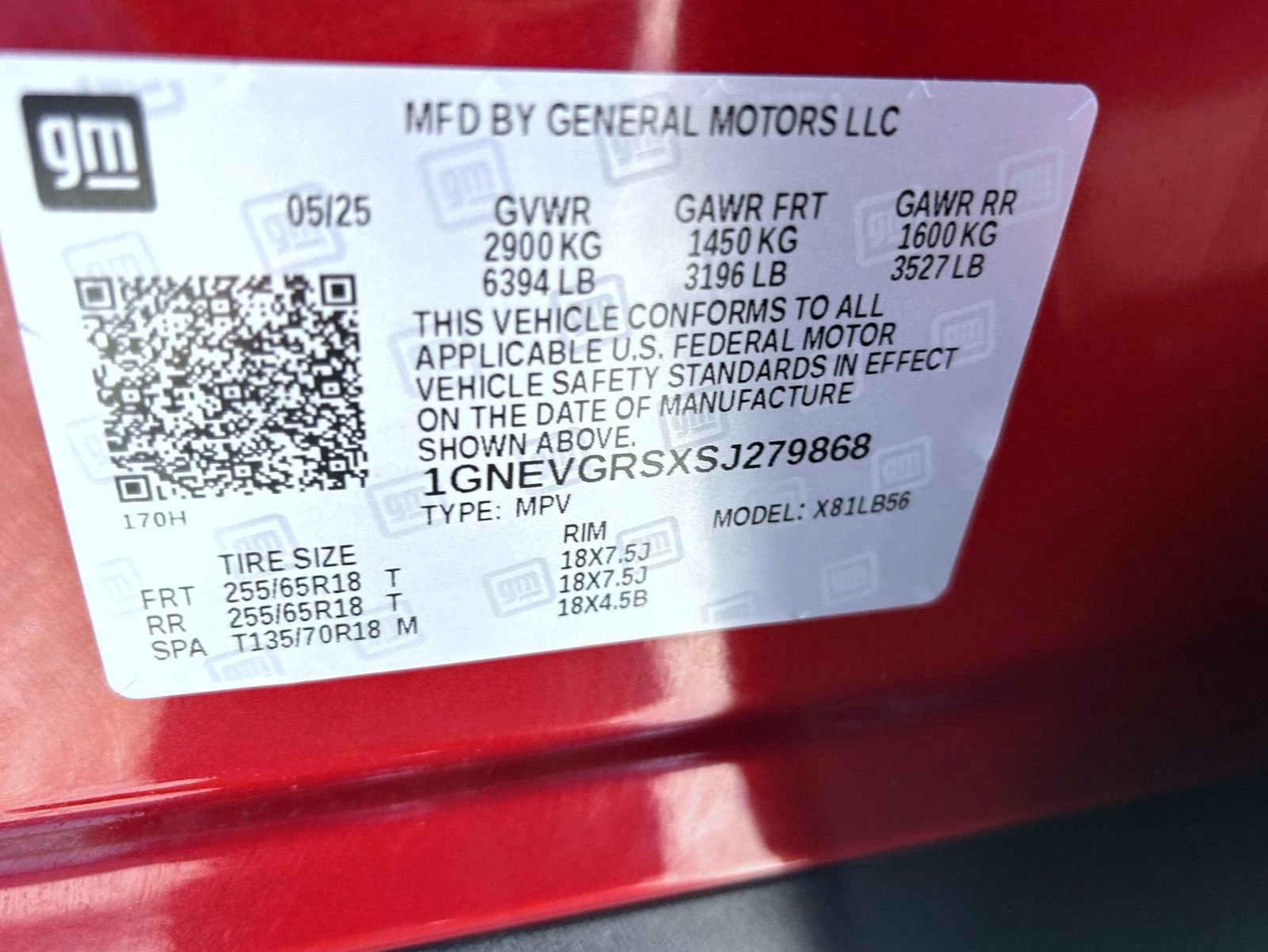 Certified 2025 Chevrolet Traverse LT w/ Driver Confidence Package image 27