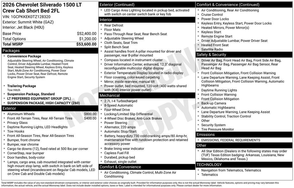 New 2026 Chevrolet Silverado 1500 LT image 7