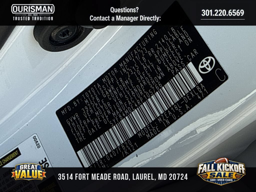 Used 2024 Toyota Corolla LE FWD image 28